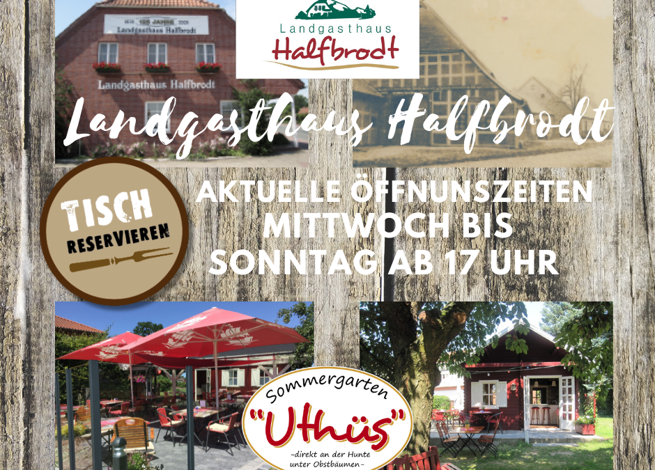 Aktuelle Öffnungszeiten