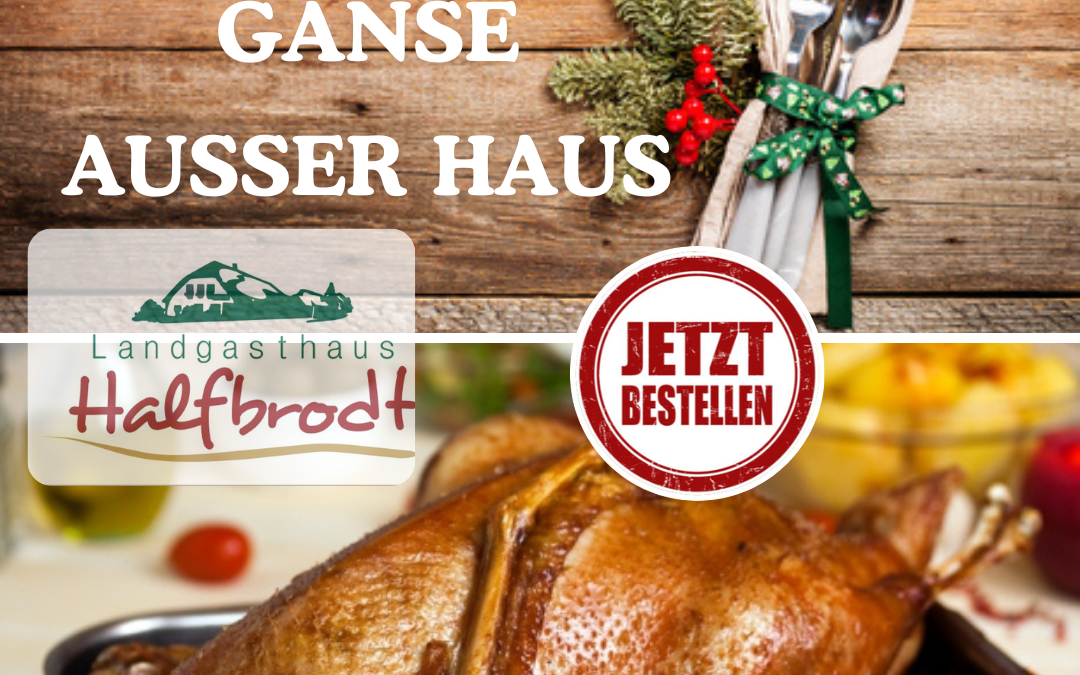 Weihnachten Gänse außer Haus